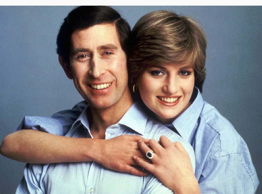 Prince Charles and Lady Diana Spencer embrace for an informal portrait in 1981. Photo: Reuters