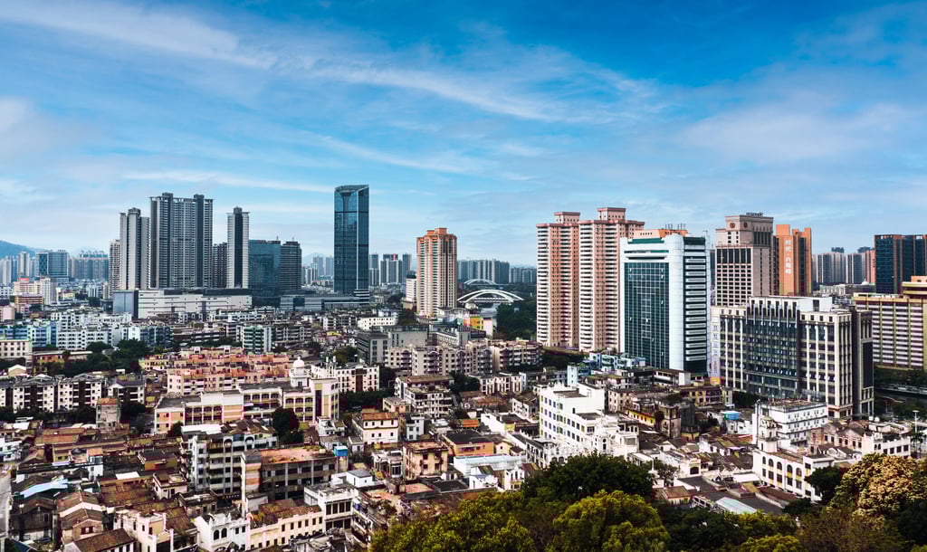 Zhongshan City in Guangdong province is one of 11 cities making up the Greater Bay Area, home to around 86 million people. Photo: Shutterstock