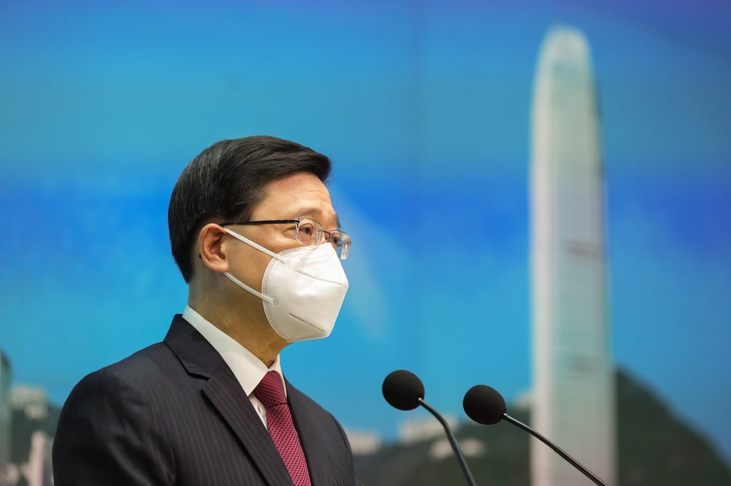 Hong Kong Chief Executive John Lee. Photo: Sam Tsang Hong Kong Chief Executive John Lee. Photo: Sam Tsang