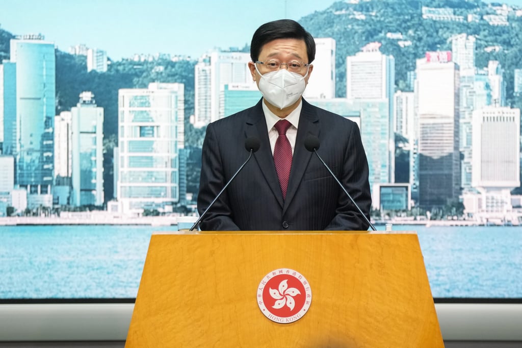 Hong Kong Chief Executive John Lee. Photo: Sam Tsang