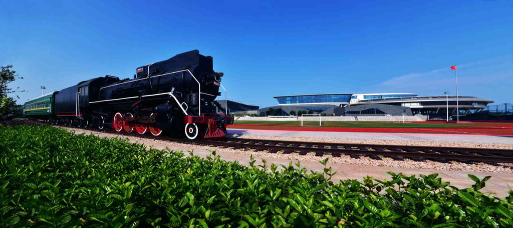 The NetDragon campus also has a train. Photo: NetDragon The NetDragon campus also has a train. Photo: NetDragon