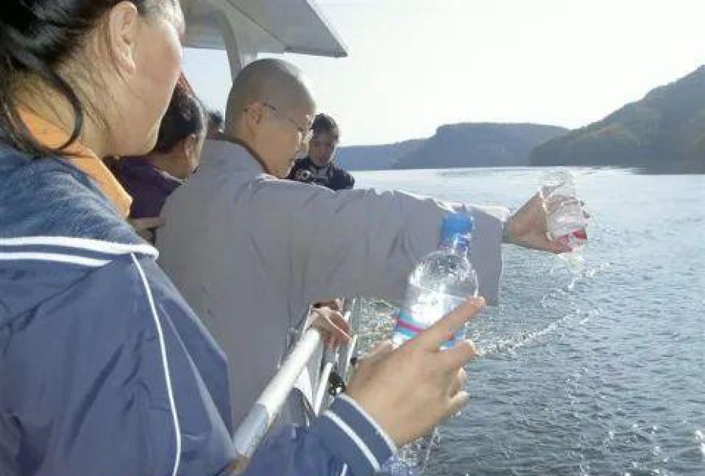 Instances of people in China releasing water for good luck are not unheard of, but are uncommon compared to animal releases. Photo: Handout Instances of people in China releasing water for good luck are not unheard of, but are uncommon compared to animal releases. Photo: Handout