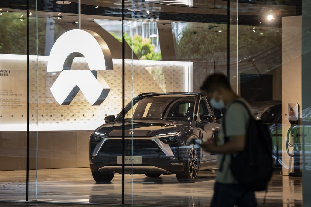 A Nio showroom in Shanghai on Wednesday, June 8, 2022. Photo: Bloomberg