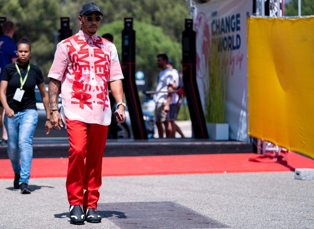 British F1 driver Lewis Hamilton of team Mercedes arrives at the paddock during the preparations of the French Grand Prix at the Paul Ricard racetrack in Le Castellet, France, on July 21. Photo: Zuma Press Wire/DPA British F1 driver Lewis Hamilton of team Mercedes arrives at the paddock during the preparations of the French Grand Prix at the Paul Ricard racetrack in Le Castellet, France, on July 21. Photo: Zuma Press Wire/DPA