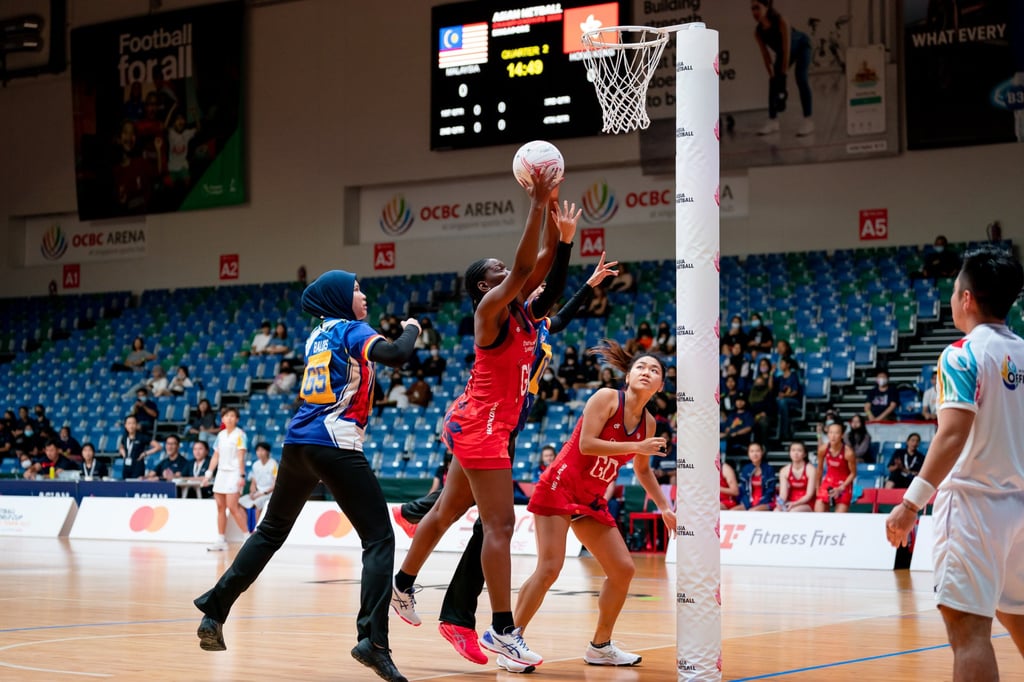 Hong Kong were edged out by Malaysia during the Asian Netball Championships. Photo: Netball Singapore