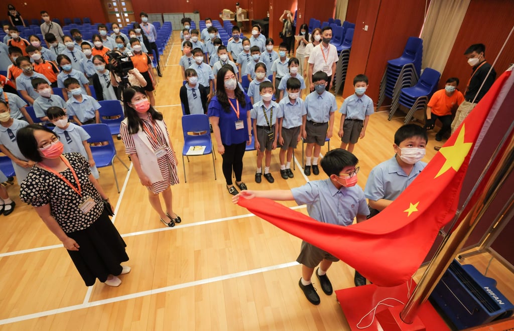 The Education Bureau has asked primary schools in Hong Kong to put more emphasis on patriotism. Photo: Jelly Tse