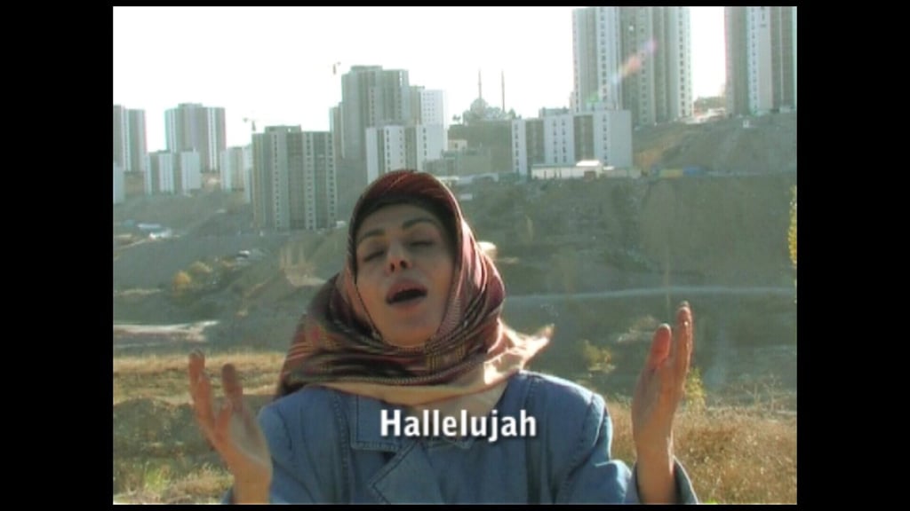 Turkish artist Ferhat Özgur’s video installation I Can Sing. Photo: Ferhat Ozgur