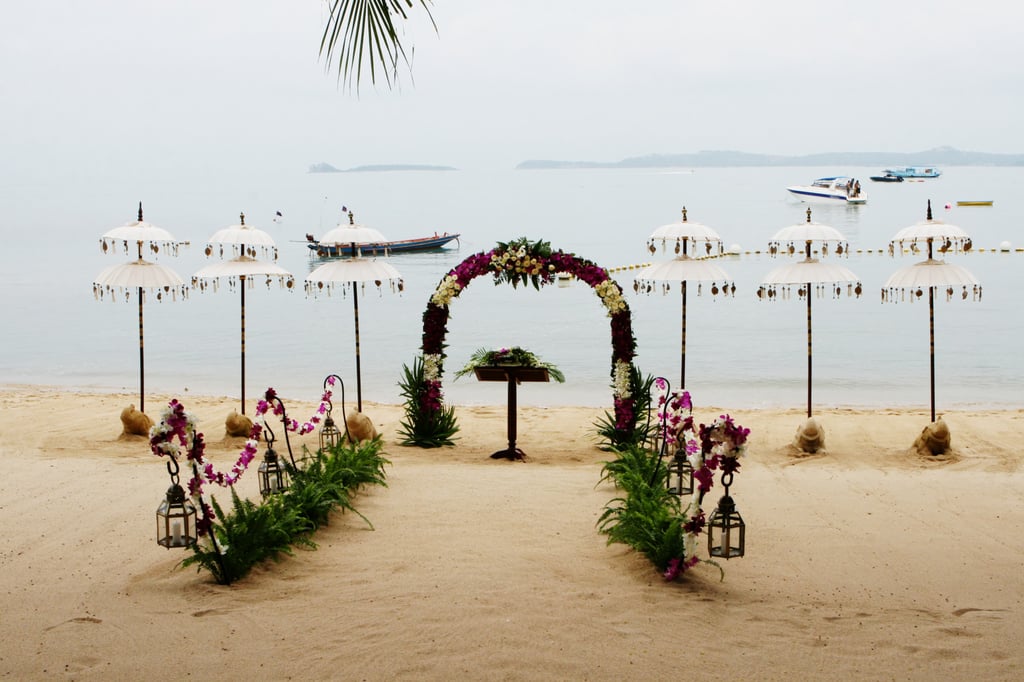 A beach decorated for a wedding in Thailand. Photo: Shutterstock A beach decorated for a wedding in Thailand. Photo: Shutterstock