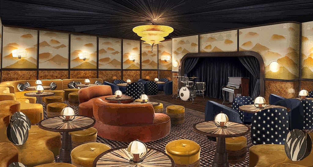An artist’s impression of the event space at Soho House Bangkok. Image: Soho House Bangkok An artist’s impression of the event space at Soho House Bangkok. Image: Soho House Bangkok