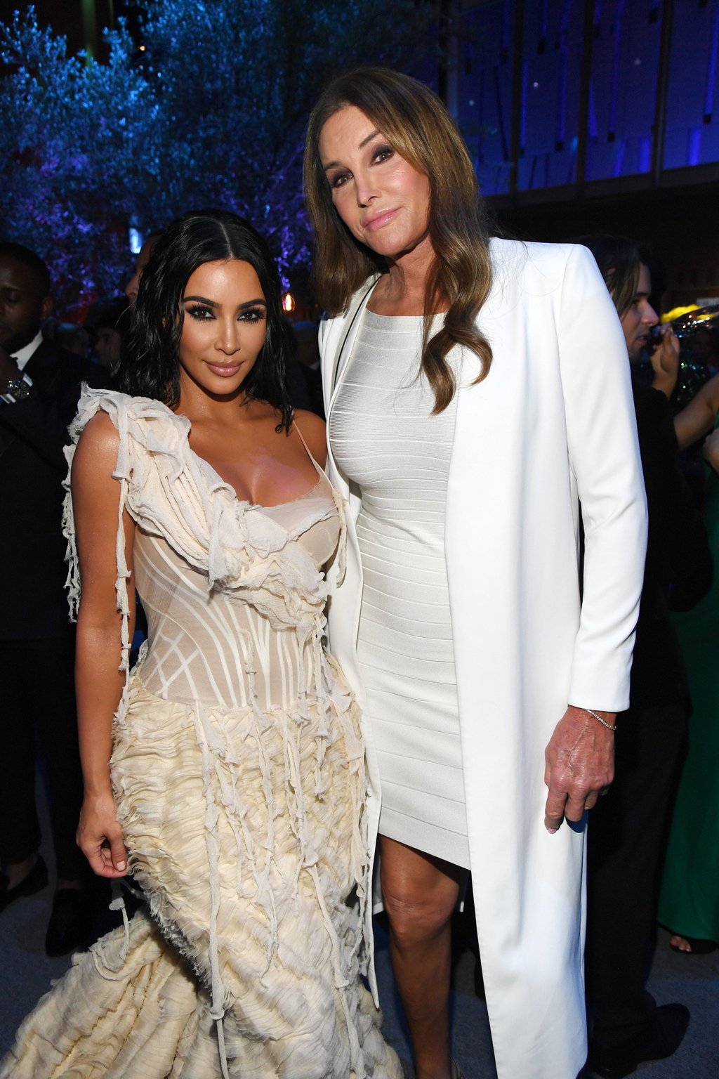 Kim Kardashian and Caitlyn Jenner at the Vanity Fair Oscar Party in 2020. Photo: Getty Images