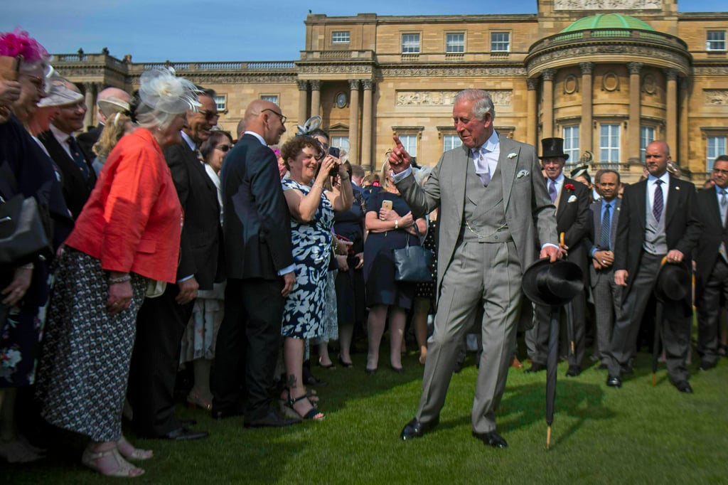 Charles at a garden party at Buckingham Palace on May 15, 2019. Photo: AP Charles at a garden party at Buckingham Palace on May 15, 2019. Photo: AP