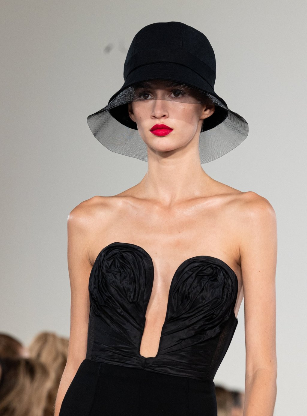 Carolina Herrera’s new collection features spring florals and darker, moodier ensembles like this one at The Plaza Hotel during fashion week in Manhattan, New York City, US, on September 12. Photo: Reuters Carolina Herrera’s new collection features spring florals and darker, moodier ensembles like this one at The Plaza Hotel during fashion week in Manhattan, New York City, US, on September 12. Photo: Reuters