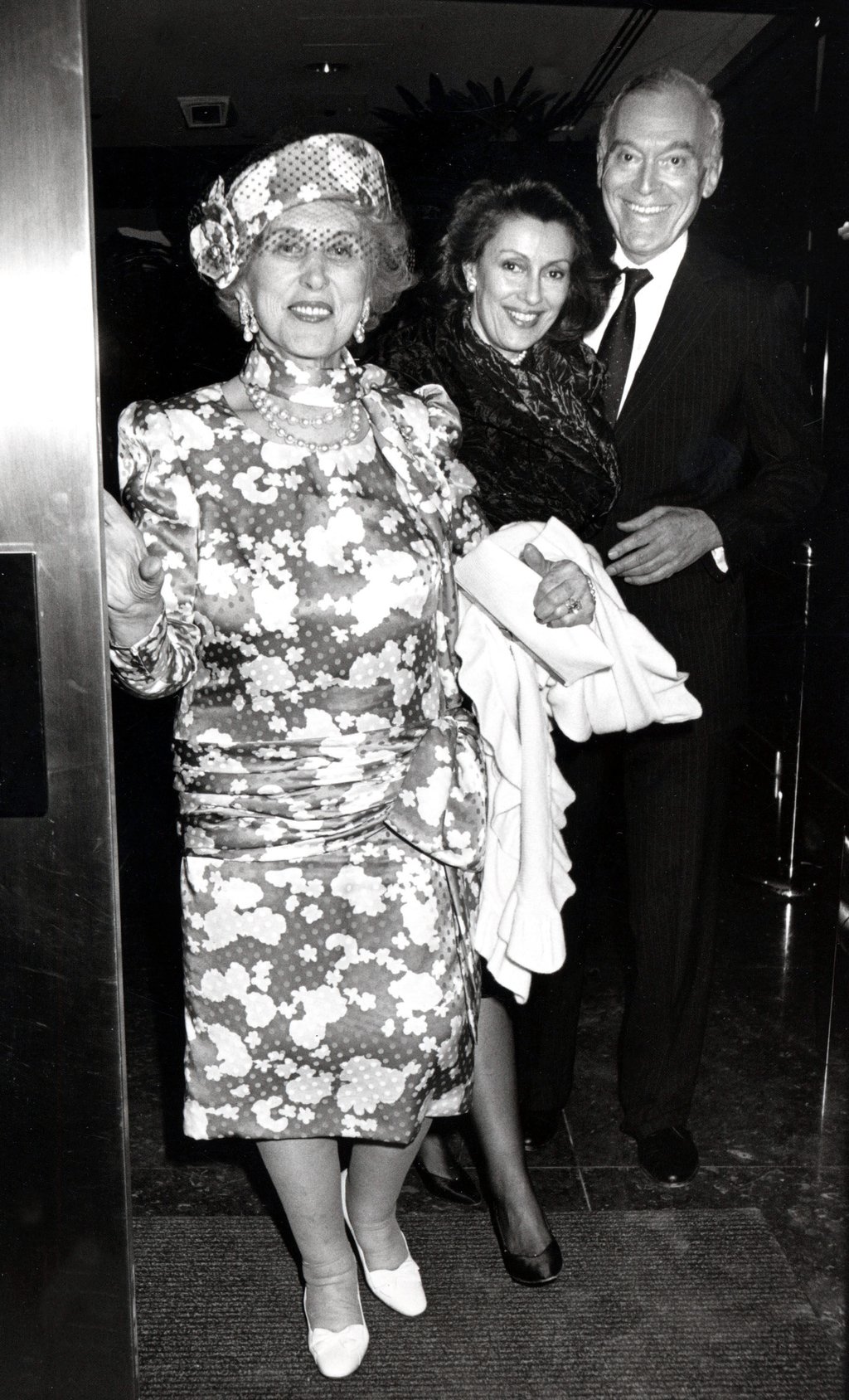 Estée Lauder and Mr and Mrs Leonard Lauder in New York, in 1987. Photo: Getty Images