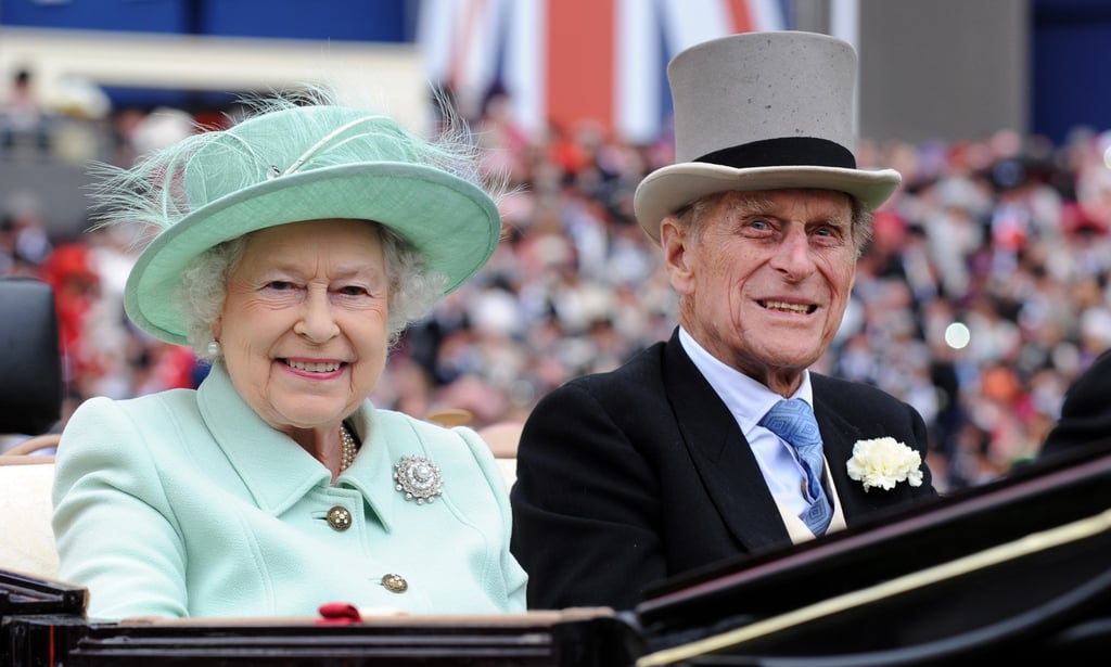 Queen Elizabeth and her husband Prince Philip at the Royal Ascot race meeting. Photo: EPA