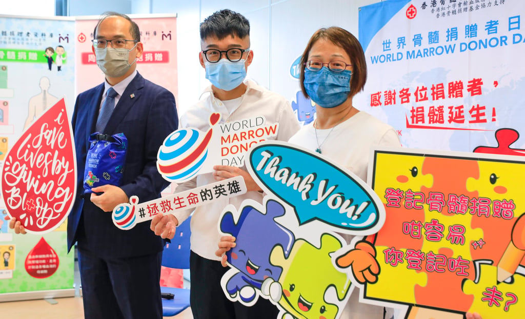 Dr Lee Cheuk-Kwong, Dicky Chan and Tam at a press conference. Photo: Xiaomei Chen