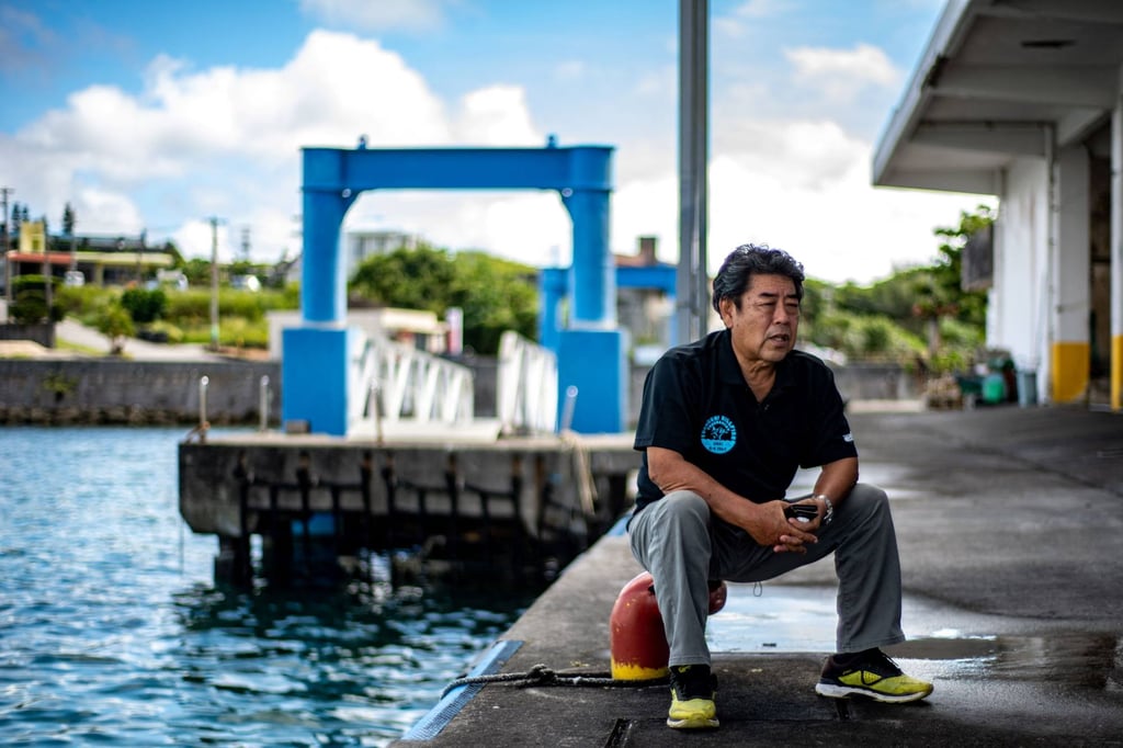 Shigenori Takenishi says everyone on Japan’s remote Yonaguni island are on edge following China’s recent huge military exercises. Photo: AFP Shigenori Takenishi says everyone on Japan’s remote Yonaguni island are on edge following China’s recent huge military exercises. Photo: AFP