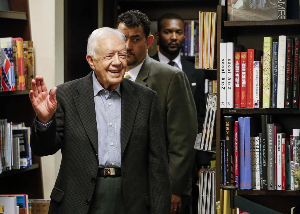 Former US President Jimmy Carter arrives to sign his new book, A Full Life: Reflections at Ninety, in New York, July 2015. Photo: AFP Former US President Jimmy Carter arrives to sign his new book, A Full Life: Reflections at Ninety, in New York, July 2015. Photo: AFP