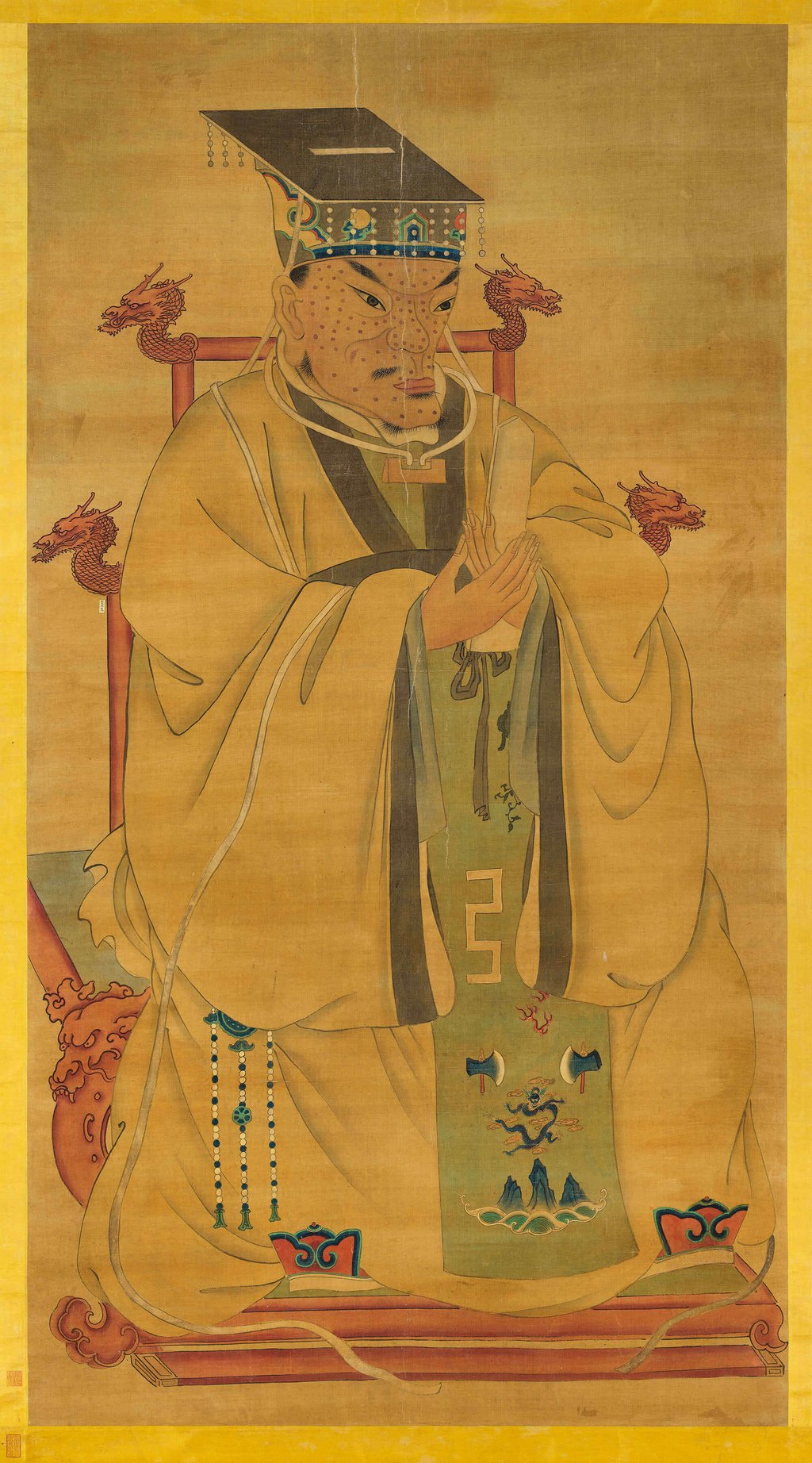 A painting of Emperor Taizu of the Ming dynasty. Photo: National Palace Museum