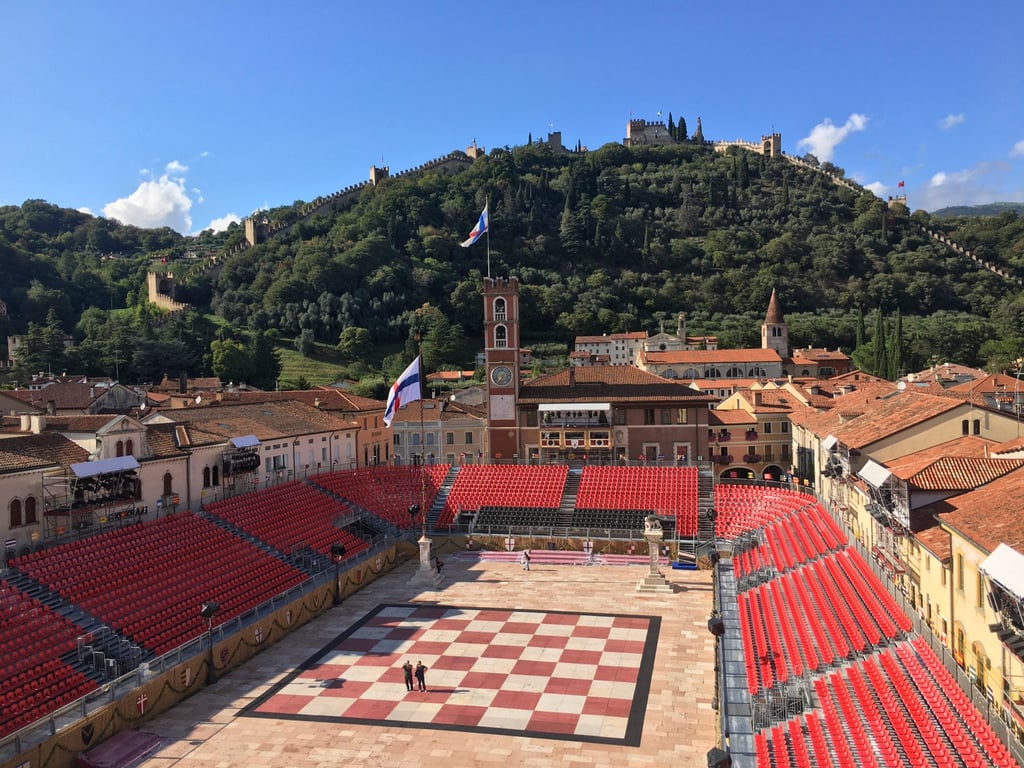 The giant chess board in Marostica. Photo: John Brunton The giant chess board in Marostica. Photo: John Brunton