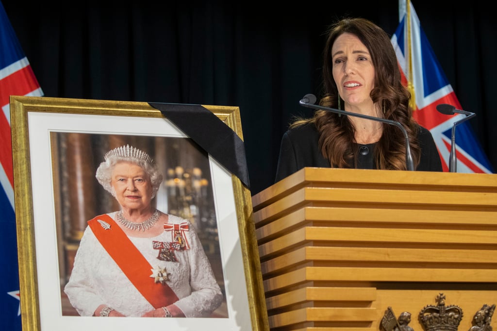 New Zealand’s Prime Minister Jacinda Ardern also paid her respects to the queen and commented on “the outpouring of people’s love and affection for her late Majesty”. Photo: AP New Zealand’s Prime Minister Jacinda Ardern also paid her respects to the queen and commented on “the outpouring of people’s love and affection for her late Majesty”. Photo: AP