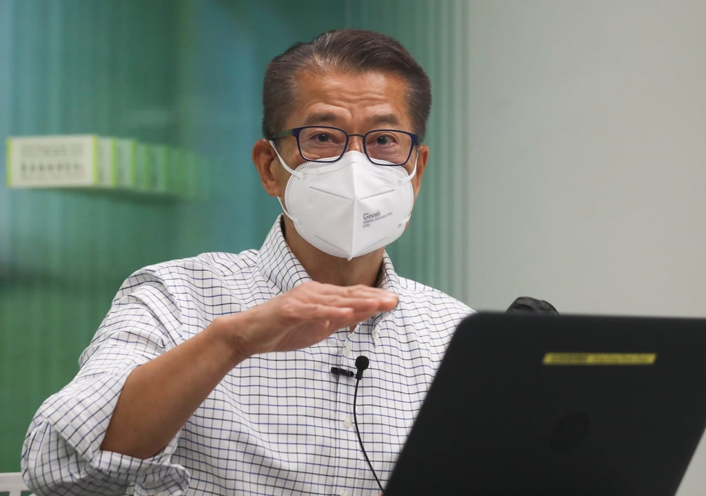 Financial Secretary Paul Chan is pictured attending a different event in July. Photo: Xiaomei Chen Financial Secretary Paul Chan is pictured attending a different event in July. Photo: Xiaomei Chen