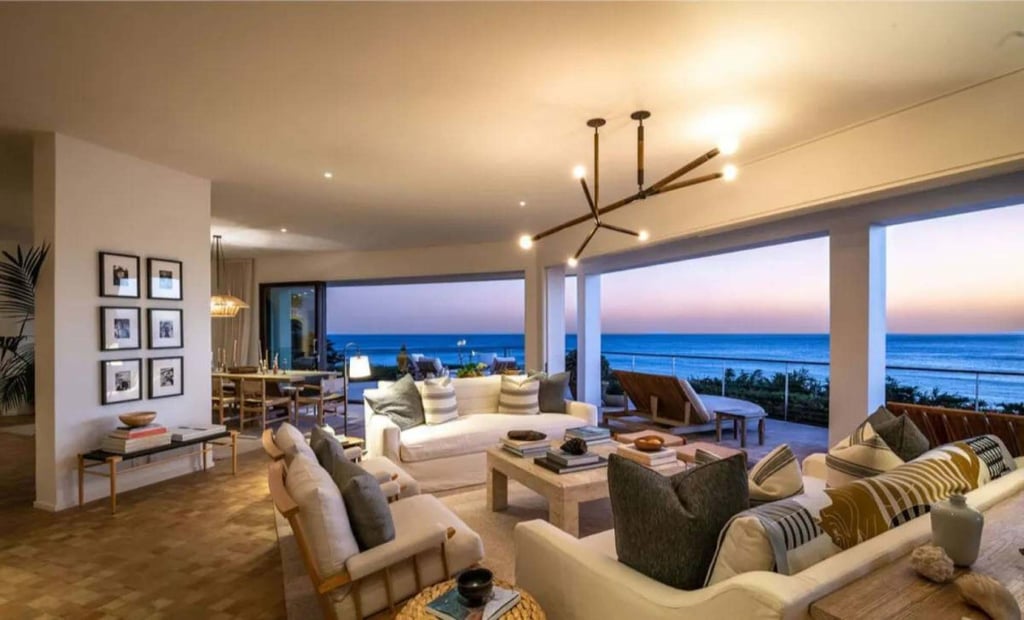 The sprawling living area of Kim Kardashian’s new mansion boasts stunning views. Photo: Handout The sprawling living area of Kim Kardashian’s new mansion boasts stunning views. Photo: Handout