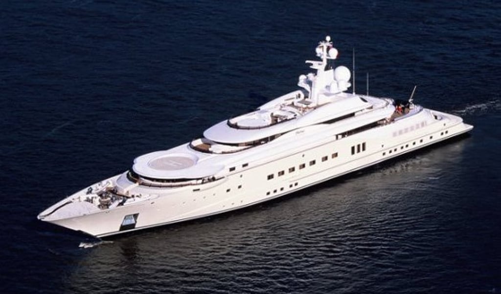 Roman Abramovich’s Pelorus, understood to be the blueprint for the planned Obiang yacht. Photo: Handout Roman Abramovich’s Pelorus, understood to be the blueprint for the planned Obiang yacht. Photo: Handout