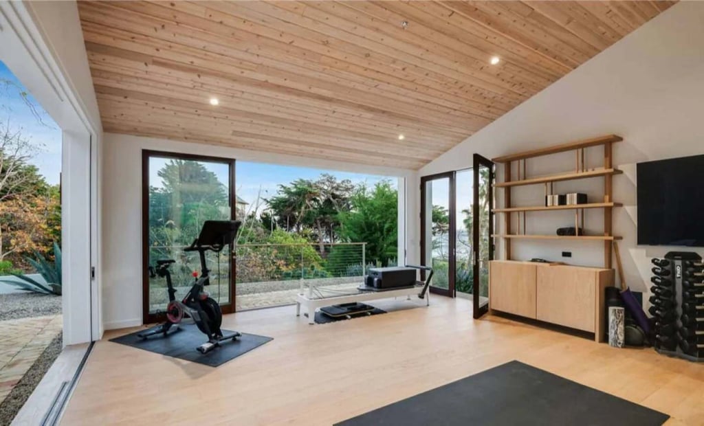 Of course, would it be a Kardashian home without a dedicated private gym? Photo: Handout Of course, would it be a Kardashian home without a dedicated private gym? Photo: Handout