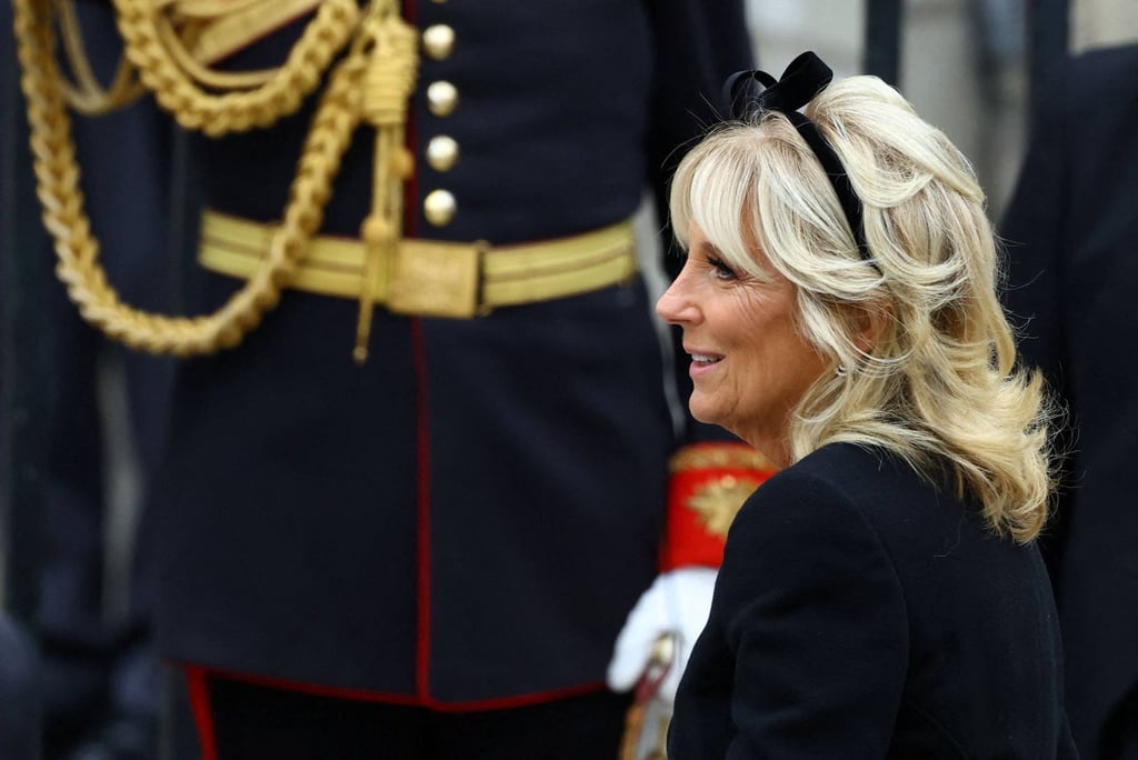 Jill Biden upset quite a few Twitter users with her choice of headgear at the funeral for the queen. Photo: Hannah McKay/AFP Jill Biden upset quite a few Twitter users with her choice of headgear at the funeral for the queen. Photo: Hannah McKay/AFP