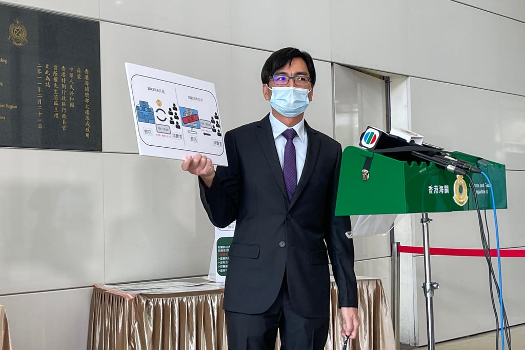 Lui Ngai-kuen of customs’ trade descriptions investigation bureau. Photo: Oscar Liu