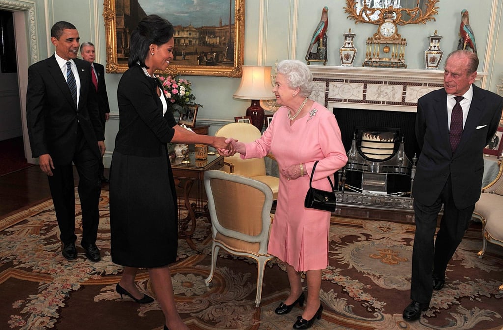 Former US President Barack Obama and his wife Michelle meet with Queen Elizabeth and Prince Philip, the Duke of Edinburgh at Buckingham Palace, in April 2009. Photo: WPA Former US President Barack Obama and his wife Michelle meet with Queen Elizabeth and Prince Philip, the Duke of Edinburgh at Buckingham Palace, in April 2009. Photo: WPA