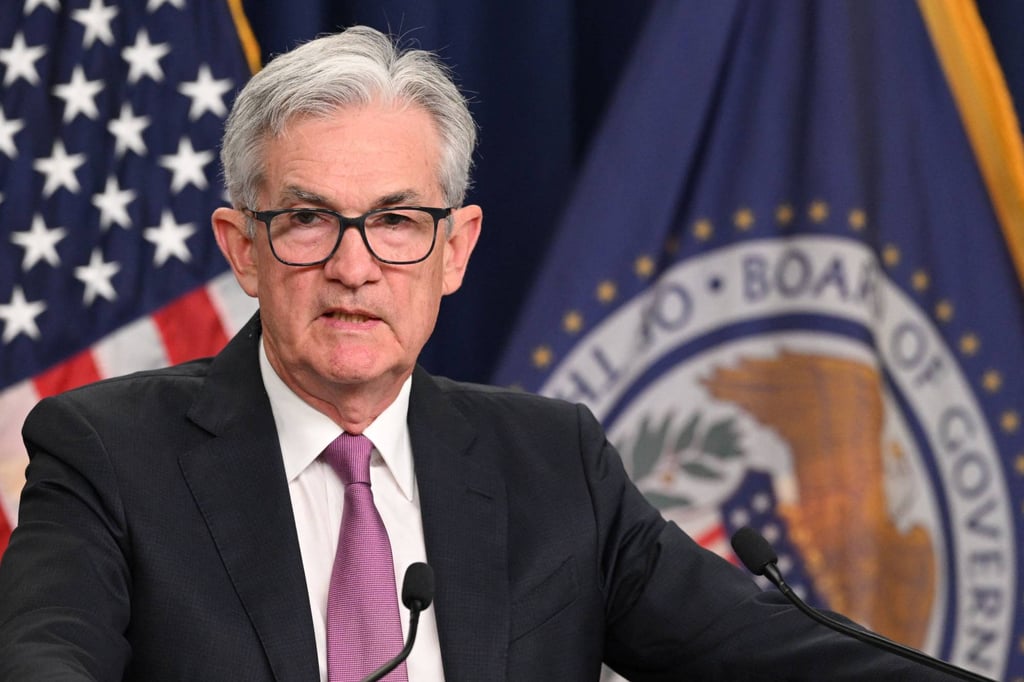 US Federal Reserve chairman Jerome Powell spoke during a news conference in Washington DC, on July 27, 2022. Photo: Agence France-Presse.