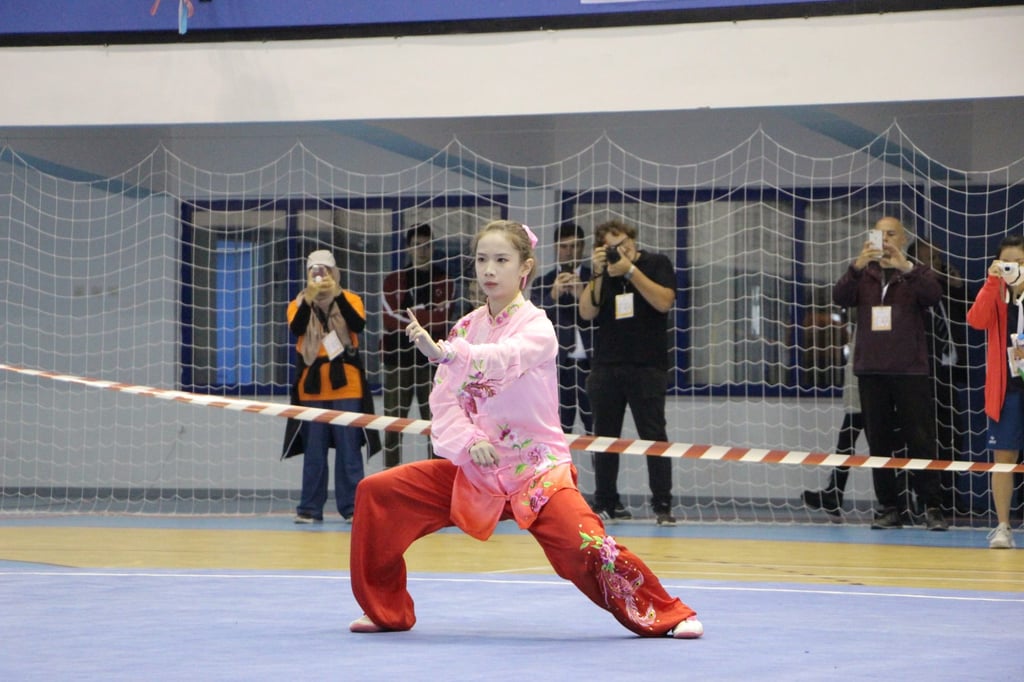 Debbie Yeung won silver in the women’s Taijiquan.