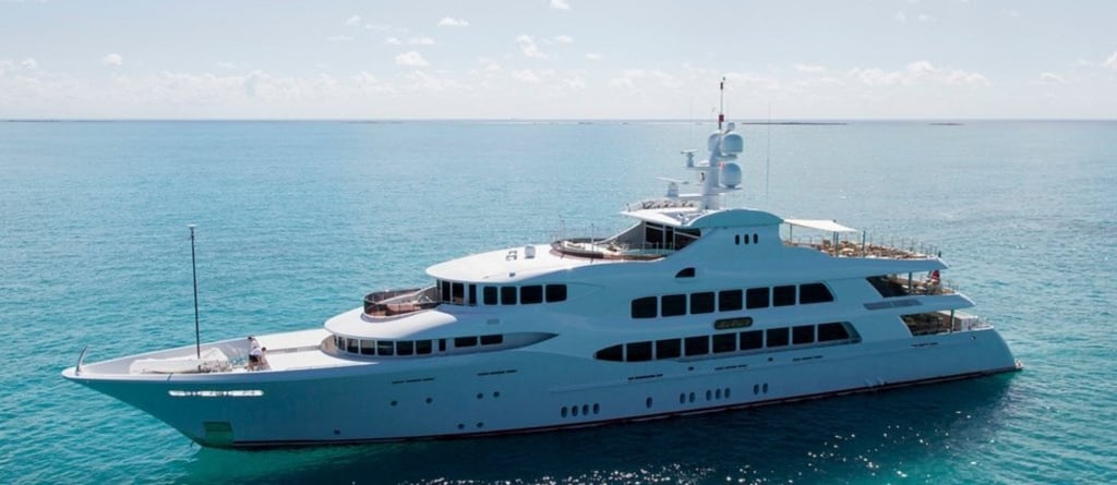 The Mia Elise II superyacht comes with a gym, lift and more. Photo: Superyacht Fan The Mia Elise II superyacht comes with a gym, lift and more. Photo: Superyacht Fan