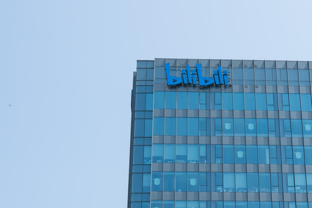 Chinese video-sharing services provider Bilibili’s sign is displayed at the company’s headquarters in Shanghai. Photo: Shutterstock Chinese video-sharing services provider Bilibili’s sign is displayed at the company’s headquarters in Shanghai. Photo: Shutterstock