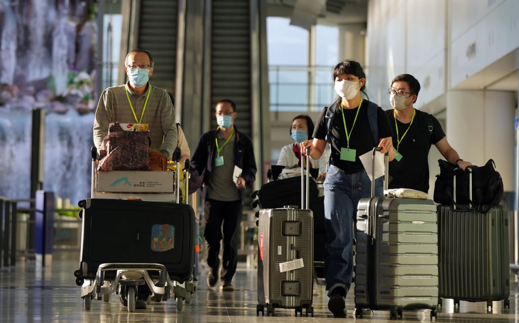 There are 46 flights set to land in Hong Kong on Monday. Photo: Sam Tsang There are 46 flights set to land in Hong Kong on Monday. Photo: Sam Tsang