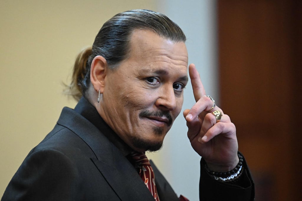 US actor Johnny Depp looks on during a hearing at the Fairfax County Circuit Courthouse in Fairfax, Virginia. Photo: AFP