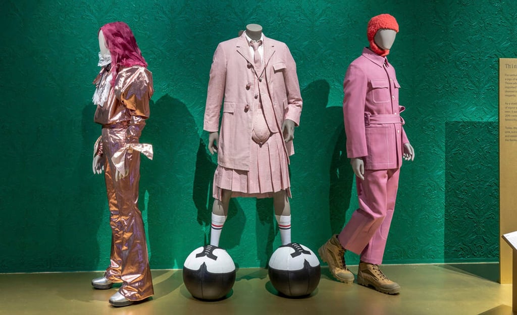 A display at the Victoria and Albert Museum’s “Fashioning Masculinities” exhibition. Photo: Victoria and Albert Museum