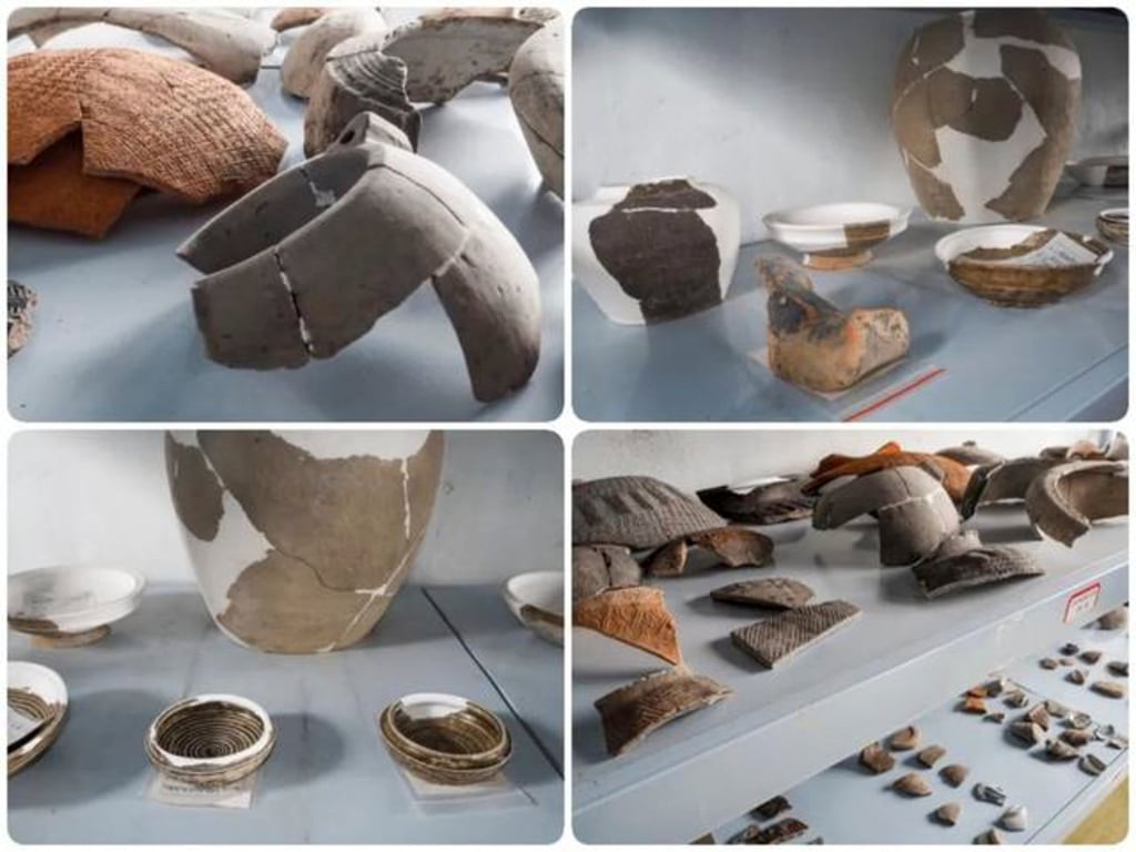 Earthenwares unearthed at the Jiangsu ruins. Photo: Wuxi Daily