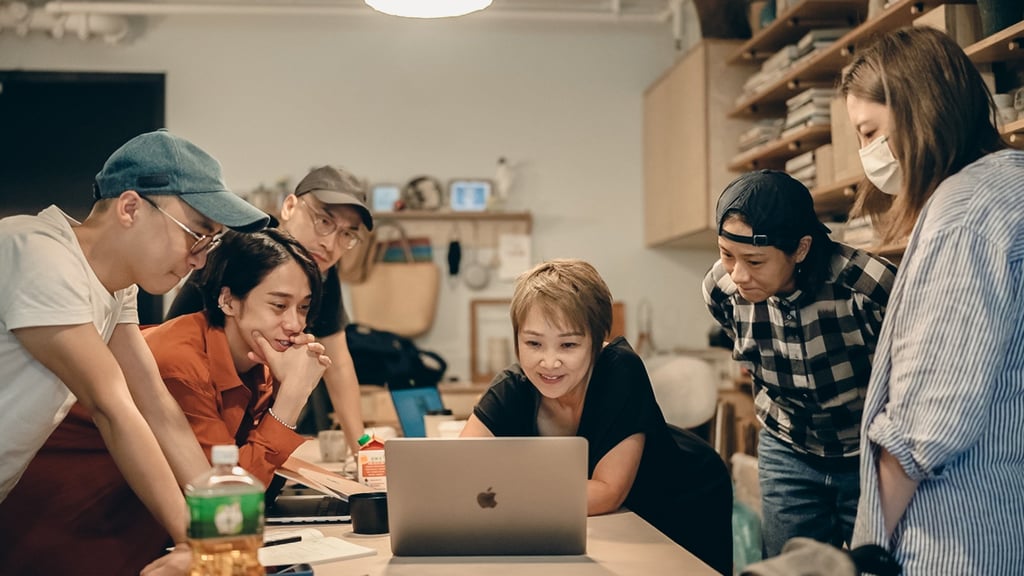 Director Olivia Yan (centre) has collaborated with some of Hong Kong’s leading performing artists and musicians on Zoetrope, an interactive music theatre production, which she says combines ‘four mini shows’. Photo: Colette Ng