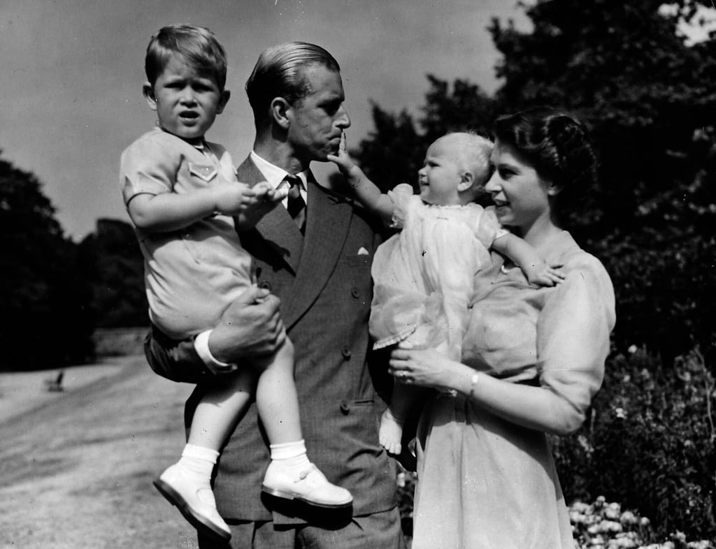 Then Princess Elizabeth stands with her husband the Duke of Edinburgh and their children then Prince Charles and Princess Anne at the couple’s London residence at Clarence House, in 1951. Photo: AP Photo Then Princess Elizabeth stands with her husband the Duke of Edinburgh and their children then Prince Charles and Princess Anne at the couple’s London residence at Clarence House, in 1951. Photo: AP Photo