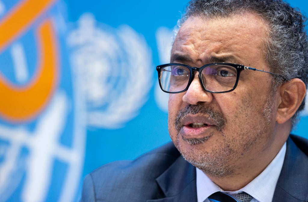 WHO director general Tedros Adhanom Ghebreyesus, pictured in Geneva, Switzerland, in December 2021, has said the end of the pandemic is in sight. Photo: AP WHO director general Tedros Adhanom Ghebreyesus, pictured in Geneva, Switzerland, in December 2021, has said the end of the pandemic is in sight. Photo: AP