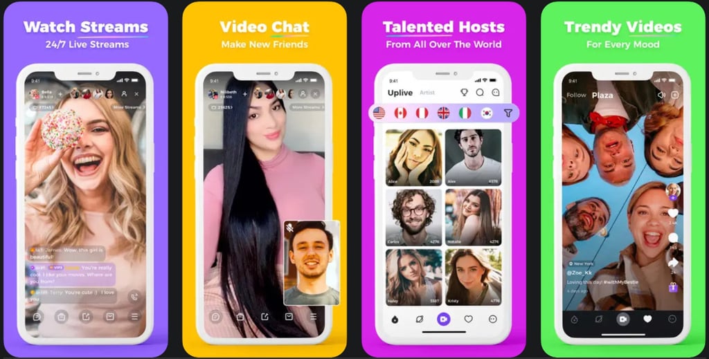 Asia Innovations Group’s live-streaming service Uplive. Photo: Handout