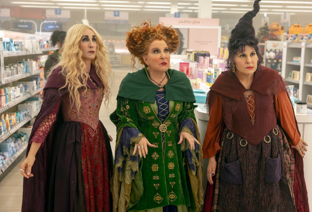 This image released by Disney shows, from left, Sarah Jessica Parker as Sarah Sanderson, Bette Midler as Winifred Sanderson and Kathy Najimy as Mary Sanderson in Hocus Pocus 2. Photo: Disney via AP This image released by Disney shows, from left, Sarah Jessica Parker as Sarah Sanderson, Bette Midler as Winifred Sanderson and Kathy Najimy as Mary Sanderson in Hocus Pocus 2. Photo: Disney via AP