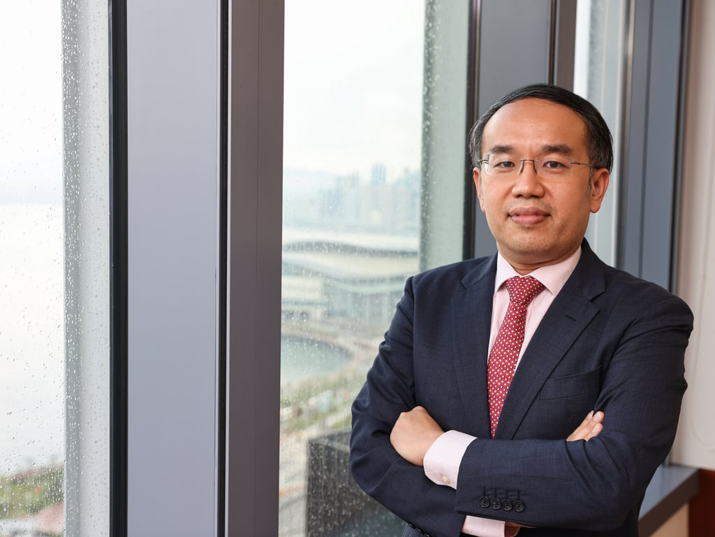 Christopher Hui Ching-yu, Hong Kong’s secretary for financial services and the treasury, pictured at the Central Government Offices on August 30, 2022. Photo: SCMP/ K.Y. Cheng