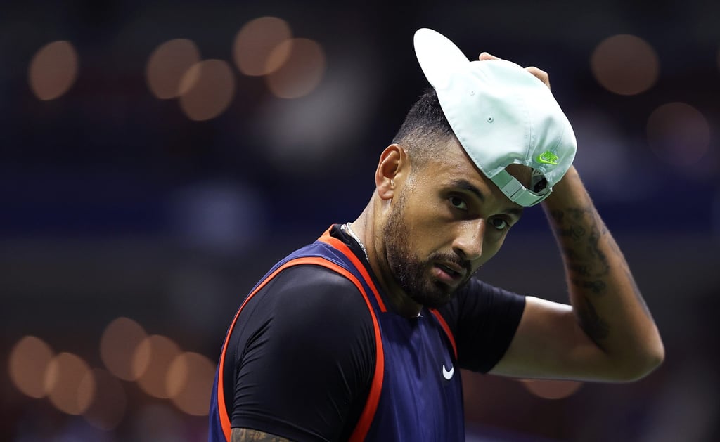 Nick Kyrgios said in Tokyo that there was “only so much I can control” as he prepared for the Japan Open. Photo: AFP Nick Kyrgios said in Tokyo that there was “only so much I can control” as he prepared for the Japan Open. Photo: AFP