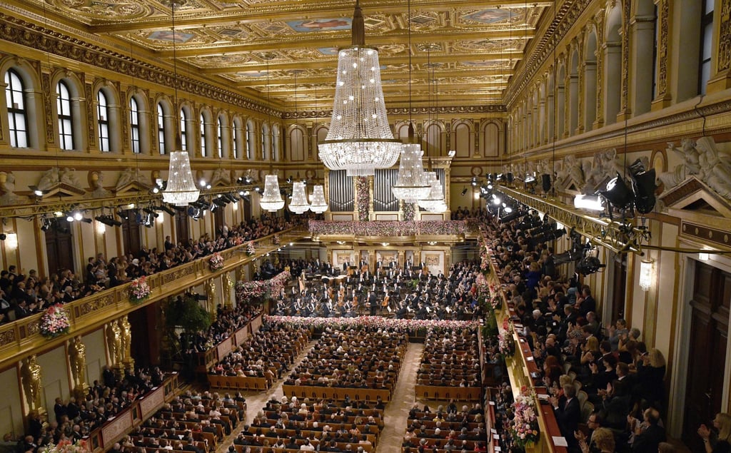 The Vienna Philharmonic Orchestra gives one of its traditional New Year’s concerts in Vienna. Photo: AFP