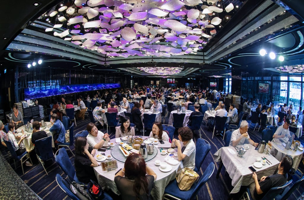 Diners have lunch at U-Banquet – The Starview restaurant in Kwun Tong. Photo: Dickson Lee
