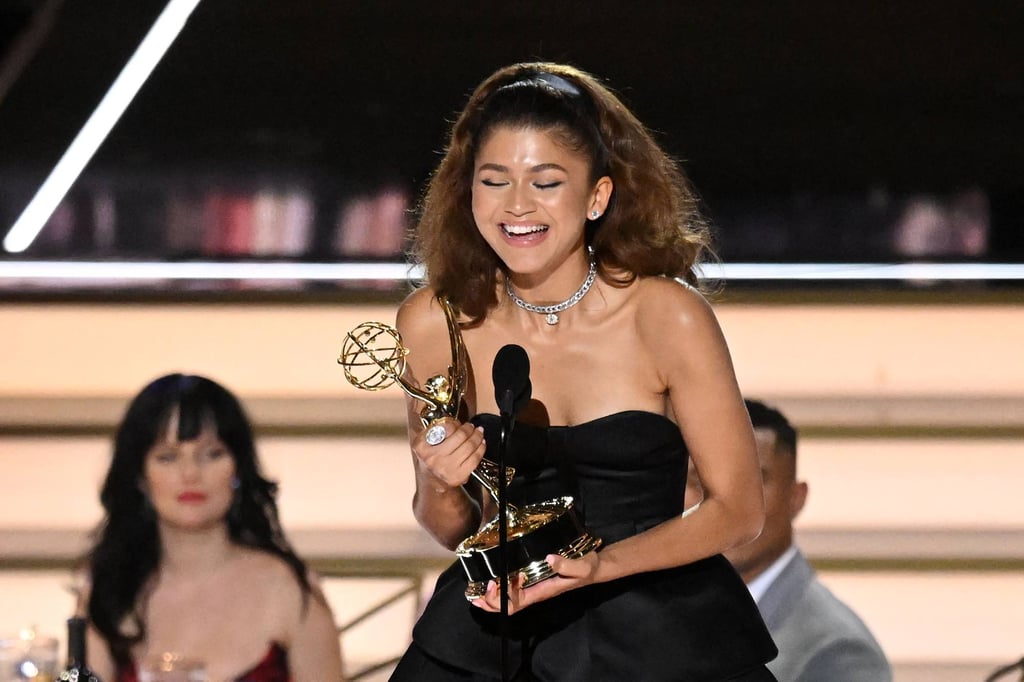 Zendaya made history by winning the Emmy for Outstanding Lead Actress in a Drama Series for Euphoria for the second time. Photo: AFP Zendaya made history by winning the Emmy for Outstanding Lead Actress in a Drama Series for Euphoria for the second time. Photo: AFP
