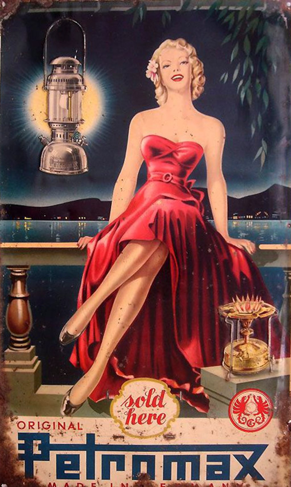 A vintage Petromax kerosene lamp advertisement (c 1930). A vintage Petromax kerosene lamp advertisement (c 1930).